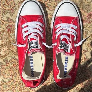 Converse All Star Red Sneakers with White Accents